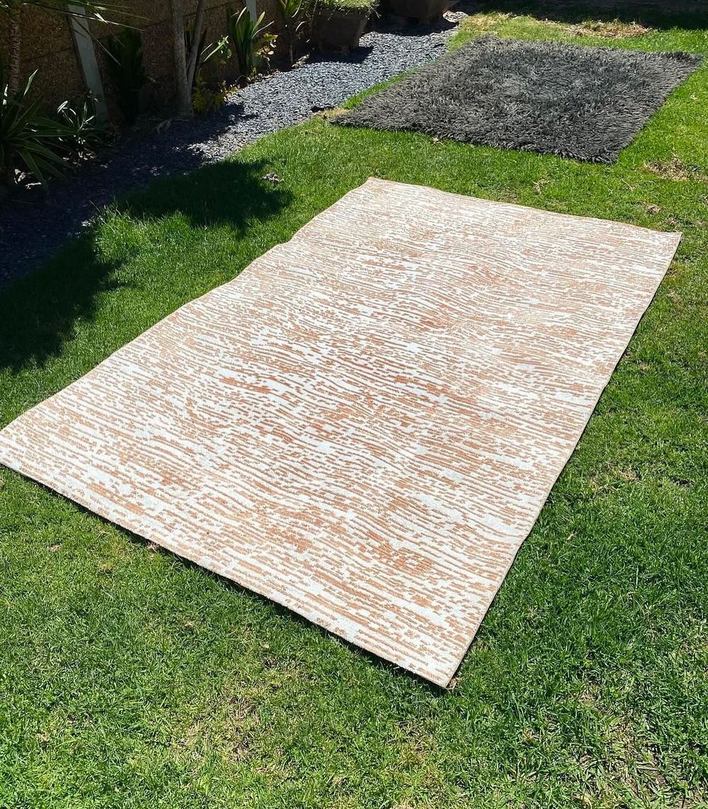 Modern weave rug cleaned and sun-dried